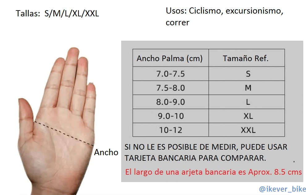 Tallas Guantes
