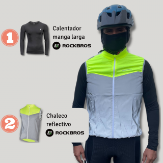 Chaleco reflectante+ Polo calentador